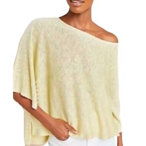 Anthropologie Alicia Chartreuse Shimmer Knit Top